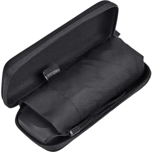 Serendipio Salem Recycled PET Compact Umbrella with EVA Pouch Case Open